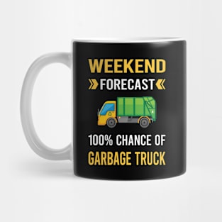 Weekend Forecast Garbage Truck Trucks Mug